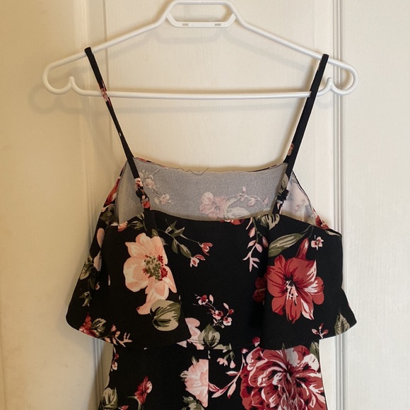 Floral Fitted Casual Cocktail Day Dress - Picture 5 of 11
